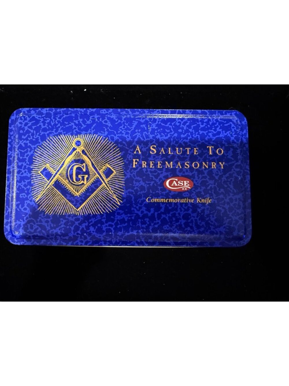 Case Masonic pocket knife Trapper Blue Bone Handle XX Limited Edition
